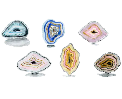 Amulettstein “Sternachat”, “Thunderegg” - Heilstein