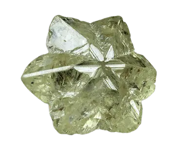 Chrysoberyll - Heilstein, Nahaufnahme einer typischen Probe