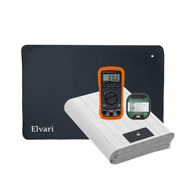 Elvari Erdungsbundle - Erdungsmatte, Erdungslaken und Tester