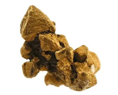 Gold - Heilstein, Nahaufnahme einer typischen Probe