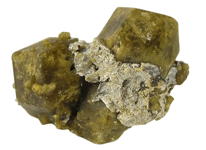 Grossular - Heilstein, Nahaufnahme einer typischen Probe