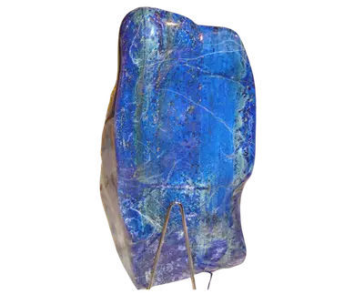 Lapislazuli - Heilstein, Nahaufnahme einer typischen Probe