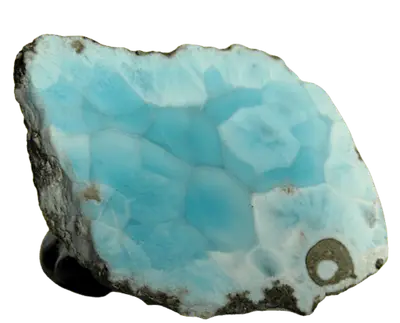 Larimar - Heilstein, Nahaufnahme einer typischen Probe