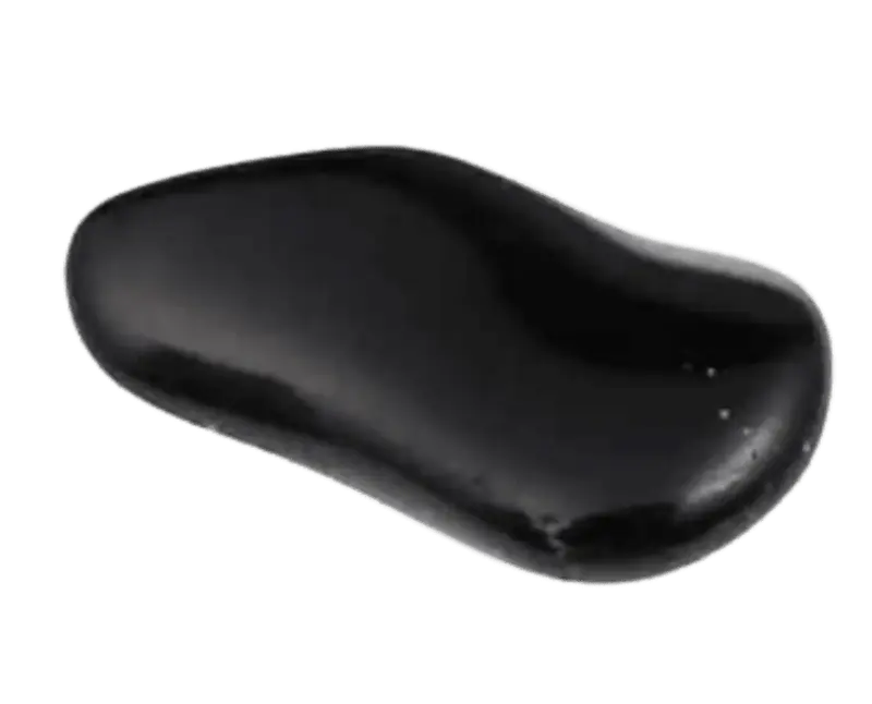 Obsidian - Heilstein, Nahaufnahme einer typischen Probe