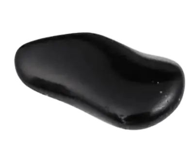 Obsidian - Heilstein, Nahaufnahme einer typischen Probe