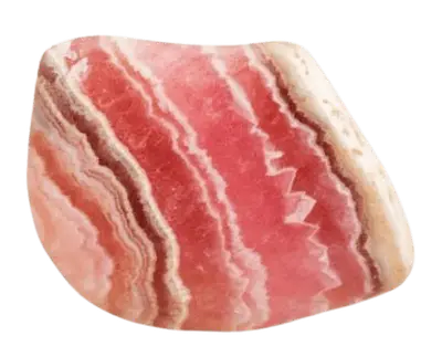 Rhodochrosit - Heilstein, Nahaufnahme einer typischen Probe